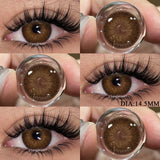 Color Contact Lenses For Eyes 1pair Yearly Natural Eye Green Color Lens Cosmetic Soft Eye Lenses Beauty Pupils Blue Lenses