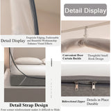Mongolian Yurt Foldable Mosquito Net Tent No Assembly Required, Breathable Polyester Fabric, with Single or Double Doors