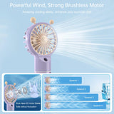 Portable Handheld Fan Mini Humidifier Fan USB Rechargeable Personal Mist Small Fans Mini Portable Charging Hand Water Spray Fan