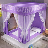 Modern Style Home Mosquito Net Double Bed Full Bottom Baby Anti-fall Mosquito Net Tent 2 Layers for Four Seasons