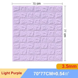 10 Pcs 3D Peel and Stick   Wall Stickers Home Decor Living Room Waterproof Foam Vinyl PVC 70X77CM Self Adhesive Panels Wallpaper