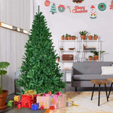 Green Christmas Tree 5/6/7ft with Metal Stand Artificial PVC Xmas Tree with 1000 Branches Holiday Decoration Fast Delivery