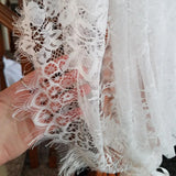 French Lace Tulle Tablecloth Tea Table Decoration,Rectangle Table Cover For Kitchen Wedding Dining Room Baby Birthday