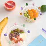 Crown Bowl Salad Bowl Cute Bowl Fruit Plate Dish Glass Bowl Snack Candy Cake Bowl Ice Cream Cup Fruit Bowl Home Decor Storage