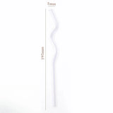 Wavy Colorful Clear Drinking Straw High Borosilicate Glass Straw Glass Tube Party Bar Drinkware Reusable Glass Straws