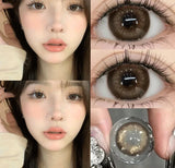 2PCS Yearly Use Colored Contact Lenses for Eye Natural Pupils Grey Contact Lenses Beauty Cosmetics High Quality Lens
