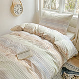 Pure Cotton Printed Student Bedding Set Single Queen Skin Friendly Bed Linens Skin Friendly Comforter Cover Set for All Seasons