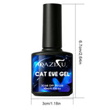 10ml Blue Cat Eye Gel Nail Polish Ocean Blue Magnetic Shimmer Effect Soak Off UV LED  Semi Permanent Nail Art