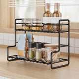 Stainless Steel Bathroom Storage Shelves, Tabletop Storage Shelves, Stackable Condiment Storage Shelves in The Kitchen