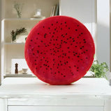 Creative 3D Soft Round Home Decorative Pillow Plush Lemon Fruit Seat Pad Office Chair Back Cushions Watermelon Kiwi Orange