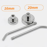 Magnetic Hook - 45 Right Angle NdFeB Fridge Side Magnet Hanger, Traceless No-Drill Home Organizer for Kitchen, Office, Bathroom