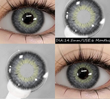 2 pcs New Colored Contact Lenses Natural Gray Eyes Contacts Blue Beauty Pupils Brown Makeup Contact Green Eye Lens