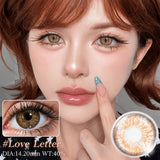 1 Pair Brown Colored Contact Lenses Gray Eyes Natural Brown Eyes Contact Lens Eye Makeup Beauty 14.20mm Yearly