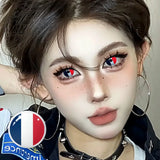 Independence Day Colored Contact Lenses 2Pcs 6 Months Use National Day & Sports  Fan Party Cosplay Eye Makeup Contacts