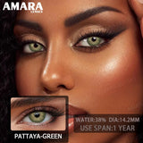 1 pair Colored Contact Lenses Natural Look Green Lenses Gray Contact color Lenses Beauty Pupil Eye Cosmetics Yearly Use