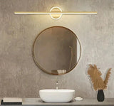 Modern LED Wall Lamp 40/60cm Mirror Light Bathroom Toilet Black Gold Long Strip Fixture Home Decor Led Lighting Lamps Lustre