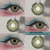 Blue Lenses with Prescription Myopia Colored Contact Lenses for Eye Cosmetic Eye Contacts Lens with Degree Yearly Pupil
