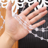 1PC Hollow Cut Lace Valance Curtain With Crystal Beads, Light Filtering Window Drape, For Kitchen Cafe, Sweet Housewarming Gift