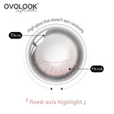 Silicone Hydrogel Fixed Highlight Lenses Light Gray Colored Contact Lenses With Prescription For Women