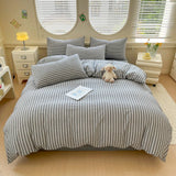 100% Cotton Comforter Cover Stripe Style Duvets Cover Skin-friendly Quilts Cover Home Bedding housse de couette (No Pillowcase)