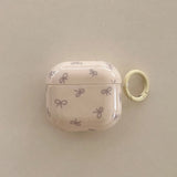 Korea lovely candy color bow gloss silicone earphone case for airpods pro 2 for airpods 1 2 3 4 protection cover with keychain