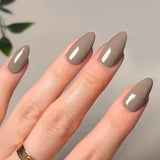 24Pcs False Nails Press on Nail Solid Color Bright Face Spicy Girl Style Almond Acrylic Nails Wearable Cool Simple Red Fake Nail