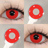 2PCS Cosplay Contact Lenses Little Devil Contacts Halloween Color Contact Lens Crazy White Eye Lenses Anime Make Up Lenses