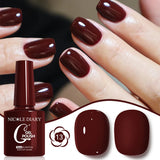 10ML Gel Nail Polish Solid Color Glass Gel Varnish Nail Art Gel Spring Summer Gel Nail Soak Off UV Gel Gel Vernis