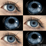1 Pair Green Contact Lenses for Eyes Beauty Pupils Lenses Eye 14.2mm Yearly Use Fashion Blue Colored Contacts Lenses Green