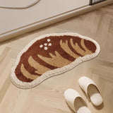 Cute Tufting Food Bathmat Funny Cookie Croissant Bathroom Mat Soft Rug Bedroom Carpet Floor Safety Pad Aesthetic Home Room Decor
