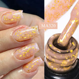 7ml Rubber Base Nail Gel Polish Nude Milky White DIY Nail Art Soak Off Gel Polish Semi Permanent Painting UV Vernis