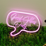 Good Vibes Only Neon Sign Engraving LED Light Custom Neon Signs Home Room Wall Decor Sign Custom Home Decor Bed room Bar Neon