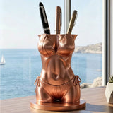 Sexy Bikini Body Pen Holder 3D Printed Funny Texture Female Torso Pencil Pot Cool Office Desk Brush Storage Decor Gift for Men