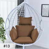 Swing Egg Chair Mat Cushion Cover Outdoor Patio Hanging Seat Home Decor Garden Lounger Cushion Cover (No Filling)