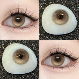 1 Pair Myopia Lenses Grey Colored Contact Lenses with Prescription Blue Eye Lenses Korean Lenses Natural Beautiful Pupil