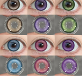 1 Pair Cosplay Color Contact Lenses for Eyes Anime Red Lenses Pink Halloween Cosmetic Contact Yearly Purple Eye Lenses