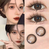 1 Pair Korean Brown Contact Lense Color Eye Contacts Lenses Myopic Natural Fashion Pupil High Quality  Lens Fast Shipping