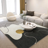 Nordic Style Living Room Decoration Plush Carpet Abstract Art Design Rugs for Bedroom Simple Line Soft Rug Home Thick Floor Mat