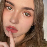 1 Pair Vibrant Blue Green Gray Color Contact Lenses Yearly Soft Contacts Beauty Lens for Dark Eyes