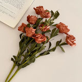 Ins Style Artificial Flower Rose Style French Dried Flowers Fake Flower Decora Ornaments Hand Holding Flower Photography Props