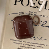 ins simple style coffee colored wine red khaki soft earphone shockproof bumper funda case for airpods 1 2 3 pro 2 silicone cover