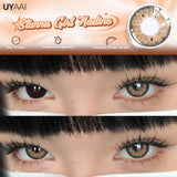 1 Pair Yearly Use Color Contact Lenses for Eyes Natural Look Brown Eye Lenses Beauty Pupils Gray Lens Eyes Cosmetic