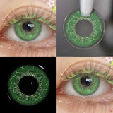 Anime Colored Contact Lenses Miku Cosplay Coloured Contact Lens Yearly Beauty Small Pupils Lens Pink Eye Lenses