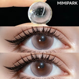 Natural Style Big Diameter Colored Contacts 2pcs Multi-Tone Half Yearly Lenses for Daily Outfit Premium Look