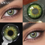 2pc Colored Contact Lenses Natural Eyes Brown Color Lens Real Iris Green Pupils Blue Eyes Lenses Cosmetic Lens Makeup Gray