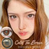 1 Pair Brown Colored Contact Lenses Natural Pupils Eyes Soft lenses Natural Beauty Eye Makeup Supplies 14.20mm Yearly