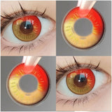 Colored Contact Lenses Lalens Anime Blue Cosplay Cartoon Pink Purple Red Brown Color Contacts Eye Lens Eyes Half Year 2Pcs