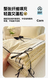 Summer Thin Quilt Ins Girl Bow Seersucker Washed Cotton Summer Quilt Single Dormitory Air Conditioner Blanket Machine Washable