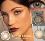 1 Pair Myopia Lenses Color Contact Lenses with 0~-8.00 Prescription Degree Cosmetic Natural Black Big Eyes Lens Yearly