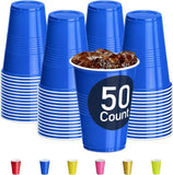 Pack 50PCS of 16OZ Party Cups for Beer Pong Game Drinks Soda Punch, Barbecue, Cola or Water Disposable Cups Beer Pong Game